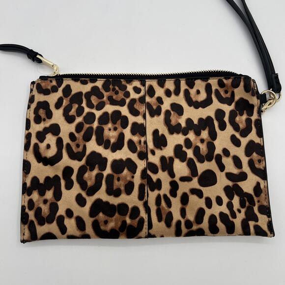INC International Concepts Handbags - INC International Concepts Women's Wristlet Faux Leopard Skin 9 1/2x 6 1/2 New!
